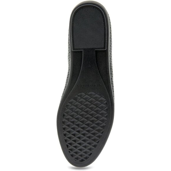 Aerosoles Women Black Perf Synthetic Polyurethane Closed Slip On Ballet Flat - Picture 4 of 7